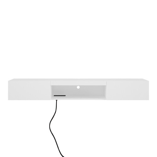 Supporto TV galleggiante lucido armadio a parete 20 colori console multimediale LED max - Foto 5 di 13