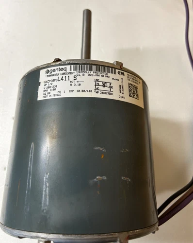 GENTEQ FAN MOTOR 1/2 HP 200-230v 110 RPM 5KCP39PGL411S