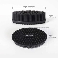 Silicone Body Brush Scrubber. Black