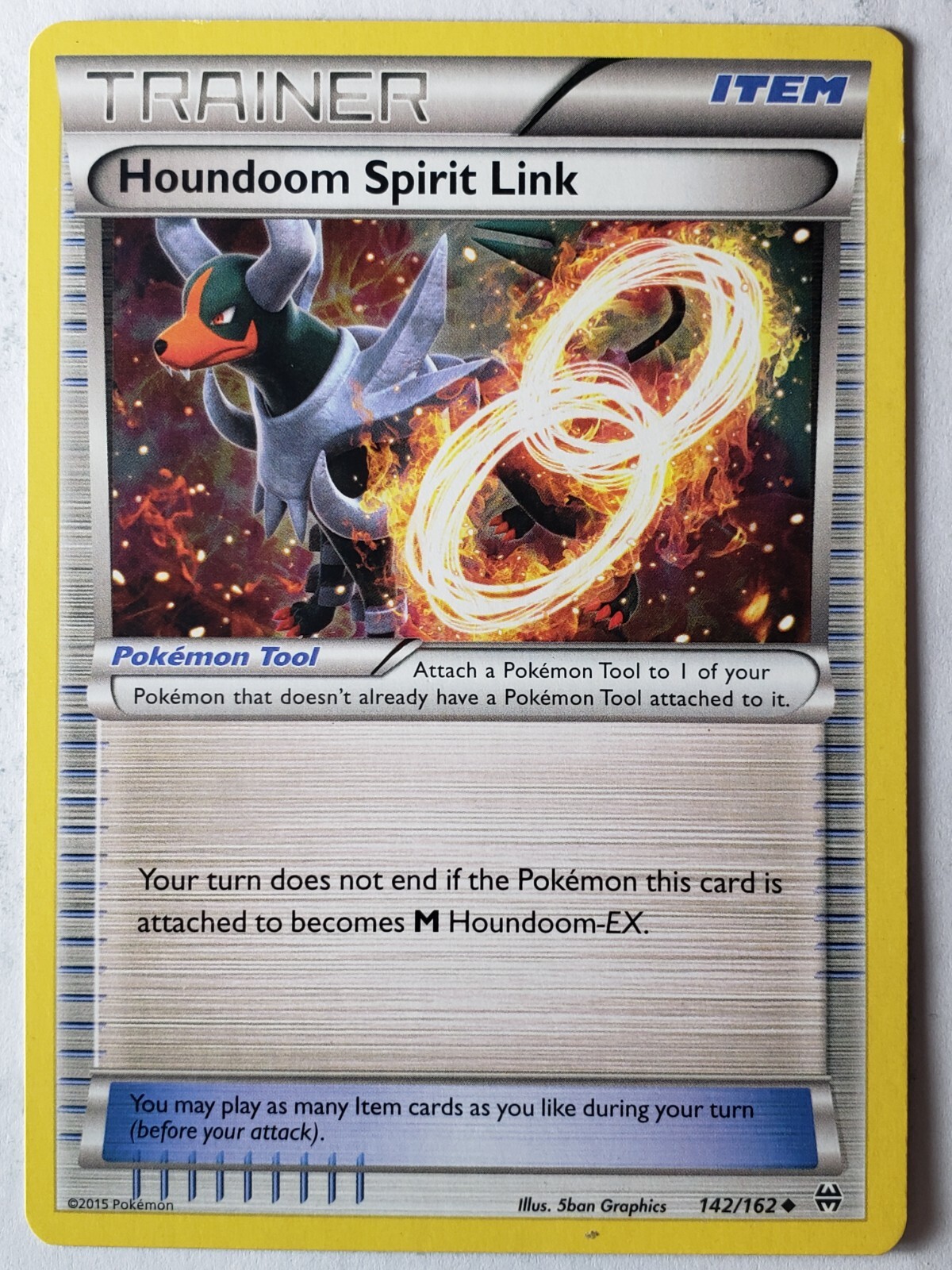 Houndoom Spirit Link 142/162 - LP / VLP - XY Breakthrough Pokemon Card