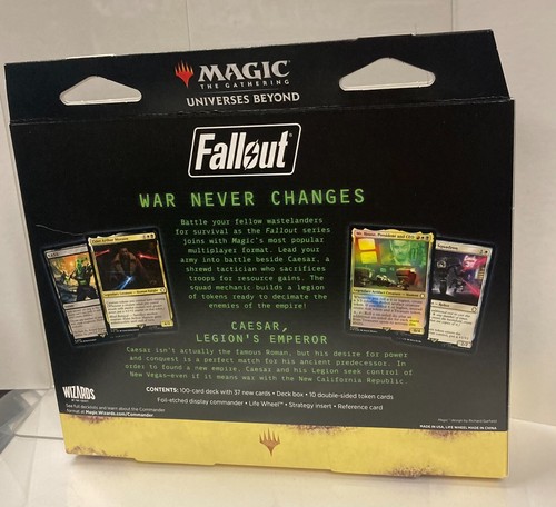 MAGIC: THE GATHERING: FALLOUT: HAIL, CAESAR COMMANDER DECK NEW - Picture 2 of 3