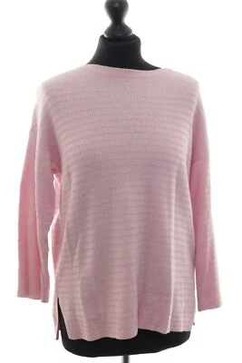 Peter Hahn Damen Pullover Pulli 40 rosa uni Rundhals Kurzarm Strick + Baumwolle - Bild 1 von 4