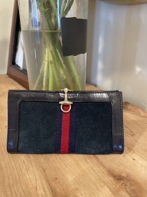 希少 美品 オールド グッチ 長財布 ホースビット 革 黒 レター 希少 美品 オールド グッチ 長財布 ホースビット 革 黒 レター
