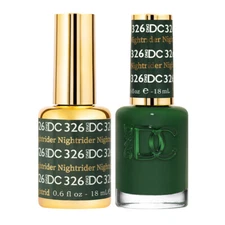 DND DC Soak Off Gel Polish + Matching Nail Lacquer - Nightrider #326