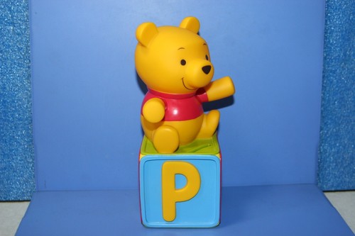 Disney Winnie the Pooh Coin Bank Soft Vinyl Figure Doll RUNA JPN 17.5cm - Picture 6 of 13
