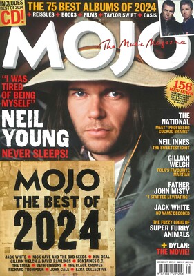 Mojo Magazine Free Best of 2024 CD, Neil Young, Bob Dylan, Paul Weller, Jan 2025