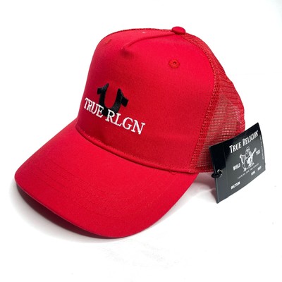 True Religion Ruby Red Black Trucker 