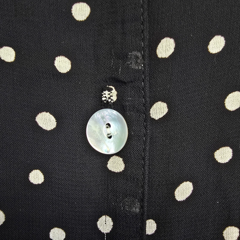 Maxi Top Vestido Vintage Carol Anderson Para Mujer Talla 12 Negro Dos Piezas Lunares Foto 4 de 4