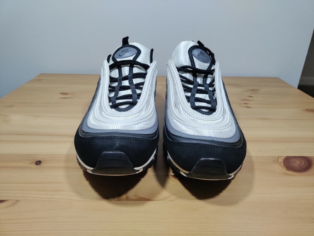 Nike Air Max 97 Size 10.5 Black Cool Grey White 312641-005 Most Wanted Classic Nike Air Max 97 Black Cool Grey White Sneakers Men main image 2