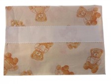 SACCHETTO SACCA ASILO ARANCIO "ORSO TEDDY" DA RICAMARE O PERSONALIZZATO