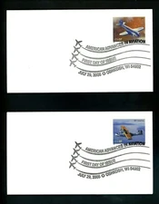 US FDC #3916-3625 None 2005 Oshkosh WI American Aviation Airplanes Set of 10