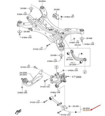 MAZDA CX-5 MK2 Seitenlenker hinten links KB7W28550 NEU ORIGINAL