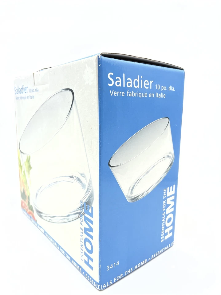 Essentials of Home Ensaladera Cristal 10" Hecho en Italia Foto 3 de 4