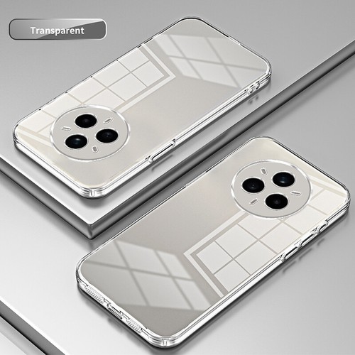 For Realme 14 Pro+, Shockproof Plating Frame Transparent Soft Rubber Case Cover - 第 16/21 張圖片