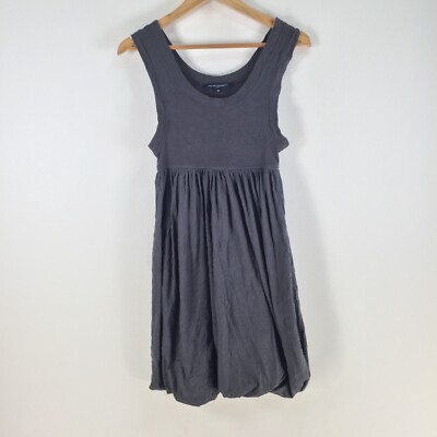 French connection womens dress size 10 fit flare navy blue sleeveless 101877