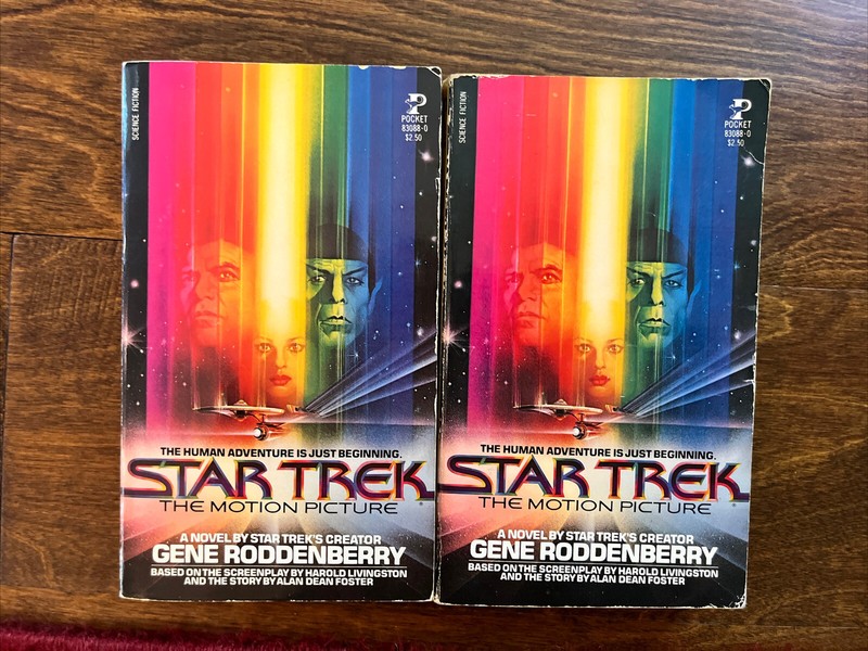 Star Trek The Motion Picture Gene Roddenberry 1979 Paperback x2 First Ed. Good