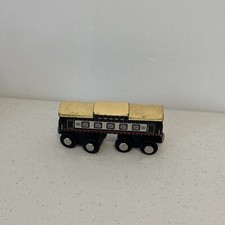Maison Battat 2018 Magnetic End Passenger Coach Wooden Train Toy 5"