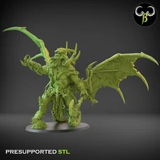 Ascended Dreadlord Demon  | ClayBeast Creations RPG D&D 3D Printed Miniature