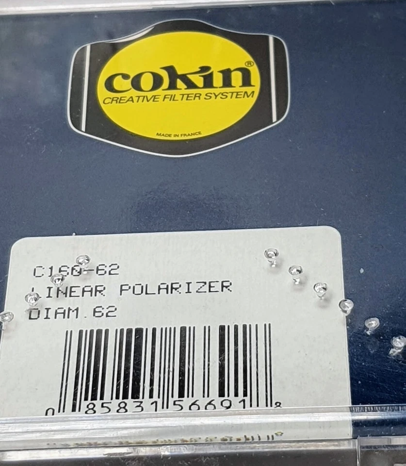 62mm Cokin Polarizer PL Glass Lens Filter PL 62 mm France Linear Polarizer 160 - Image 4 of 4