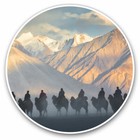 2 x Vinyl Stickers 25cm - Indian Mountains with Camels Cool Gift #3162