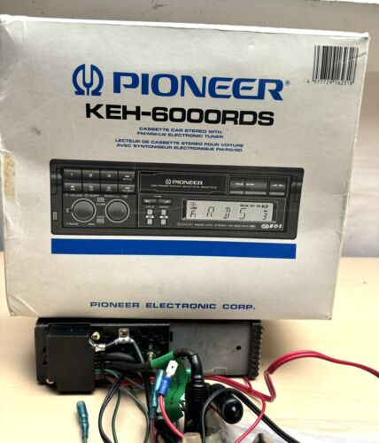 VINTAGE PIONEER KEH-6000 RDSR RADIO PULL OUT CASSETTE PLAYER WITH USER MANUAL - Picture 13 of 13