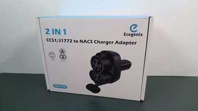 Ecogenix - CCS1/J1772 To NACS Charger Adapter - 250Kw - OpenBox