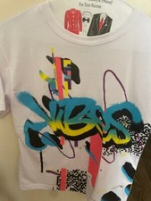 T-Shirt for Kids , Size M, White color