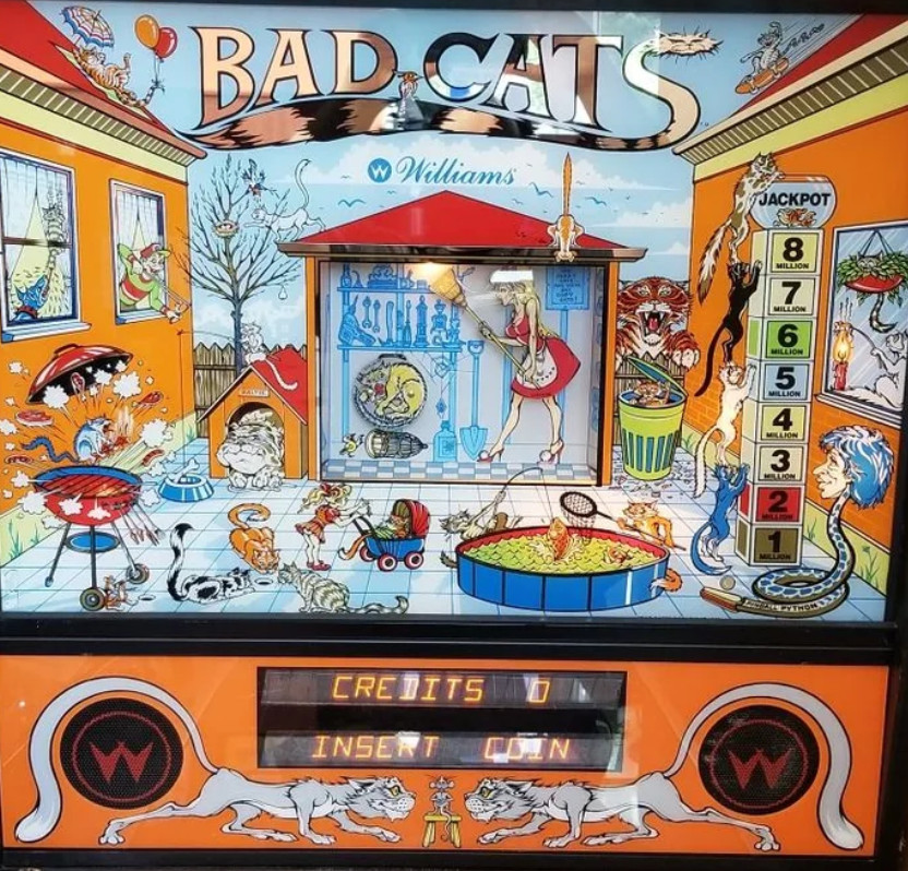 Réparer Bugs Logiciels Flipper BAD CATS Williams via Update Software Dédié