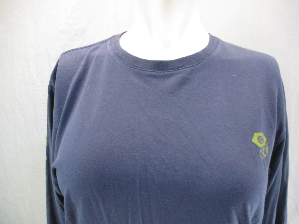 Top deportivo MOUNTAIN HARDWEAR talla S para hombre azul mezcla de algodón cuello redondo 897 Foto 2 de 4