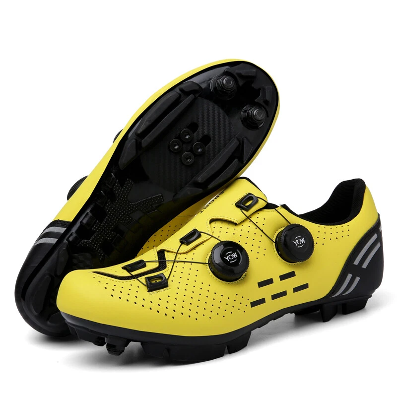 Zapatos de ciclismo MTB para hombre autobloqueantes de carbono calzado de bicicleta de montaña tacos SPD Foto 2 de 4