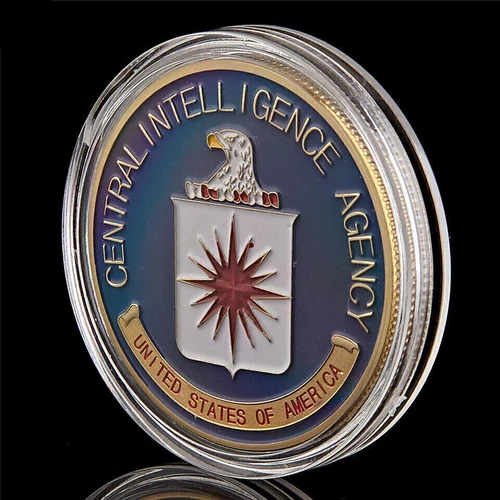 Military Gold Coin United State CIA Metal Great Seal Agency Central Intelligence