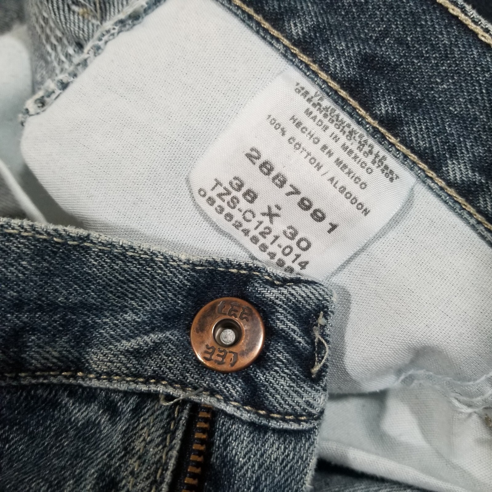 Lee Dungarees Carpenter Denim Painter Pants for Men, W32 equivalent cotton blue type Vintage Second Hand