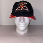 Salem Keizer Volcanoes Baseball Hat Cap Embroided Logo Black Red Strap One Size