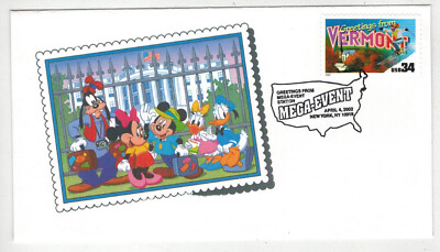 2002 GREETINGS FROM VERMONT SCARCE 20 MADE DISNEY MICKEY MOUSE