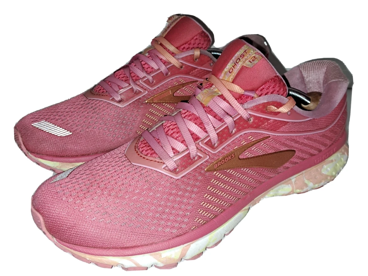 Brooks Ghost 12 Womens Running Shoes Sherbert Pink Sneaker Size 11  1203051B631 | eBay