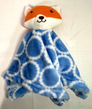 Blue Baby Orange Fox Blanket Lovey Hudson Soothing Security Lovey Super Soft