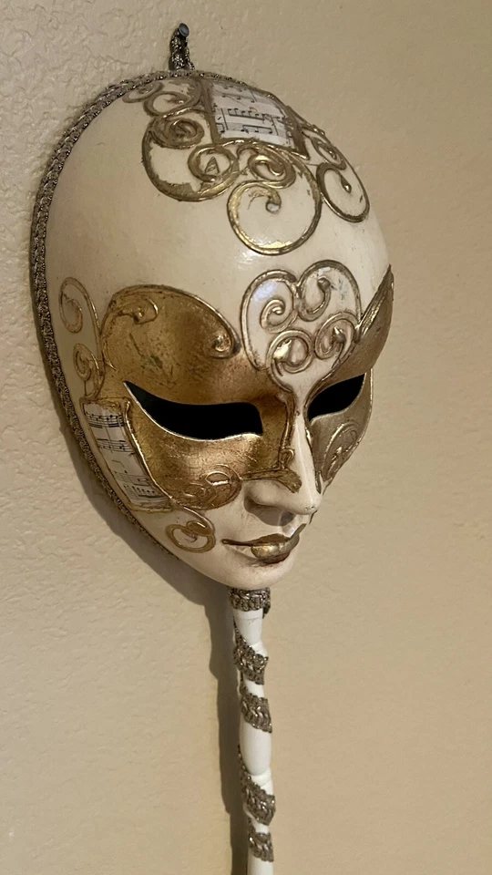 Masquerade Mask From Venice Set Of 4 - Image 4 of 4