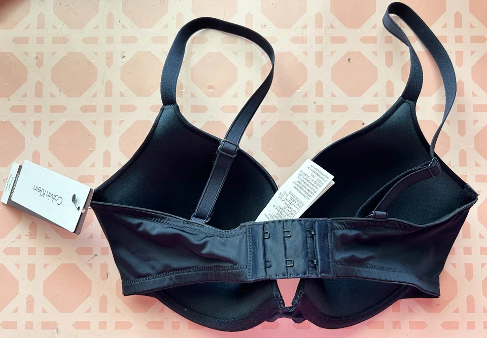 Nwt Calvin Klein Essence Padded T-Shirt Bra Dark Blue Shoreline 32DD - Image 4 of 4