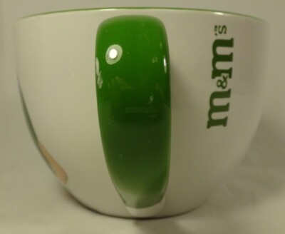 M&Ms World 2018 Green Candy Ceramic Large Coffee Mug Soup Cup