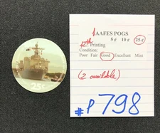 AAFES POGS, 12th Series/Printing,1 POG, 25¢ , #P798, GOOD