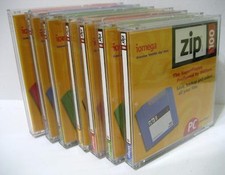 Seven 7 Iomega PC Formatted Zip 100 Disks - New Opened