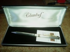 BELLA PENNA A SFERA : COLUMBUS PLACCATO ARGENTO '   !!!!!!!!!!