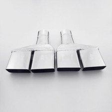 Pair 2.5" In SS304 Angle Cut Dodge Challenger 1970-1974 Style Dual Exhaust Tips
