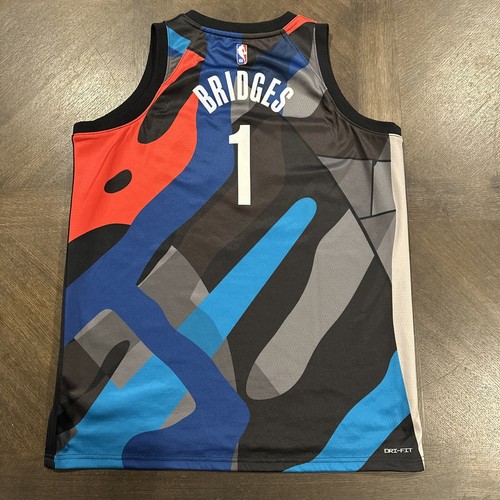 Nike Mikal Bridges Brooklyn Nets #1 City Swingman Jersey Youth XL 18-20 - Picture 5 of 5