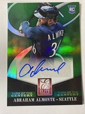 Abraham Almonte 2014 Panini Elite Turn Of The Century Rookie Autograph Card #82