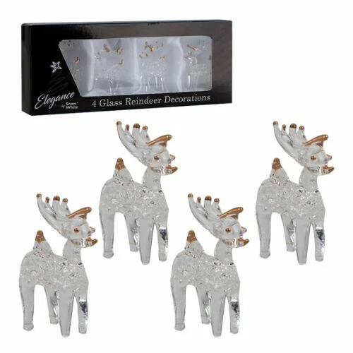 Decorazioni trasparente in vetro per albero di Natale