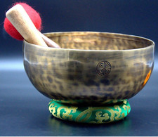 Full moon Singing bowl-11 inches Diameter-7 Chakra Healing-Meditation-yoga-Nepal