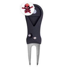 Deadpool Chibi Marvel Superhero Golf Ball Marker Switchblade Divot Tool