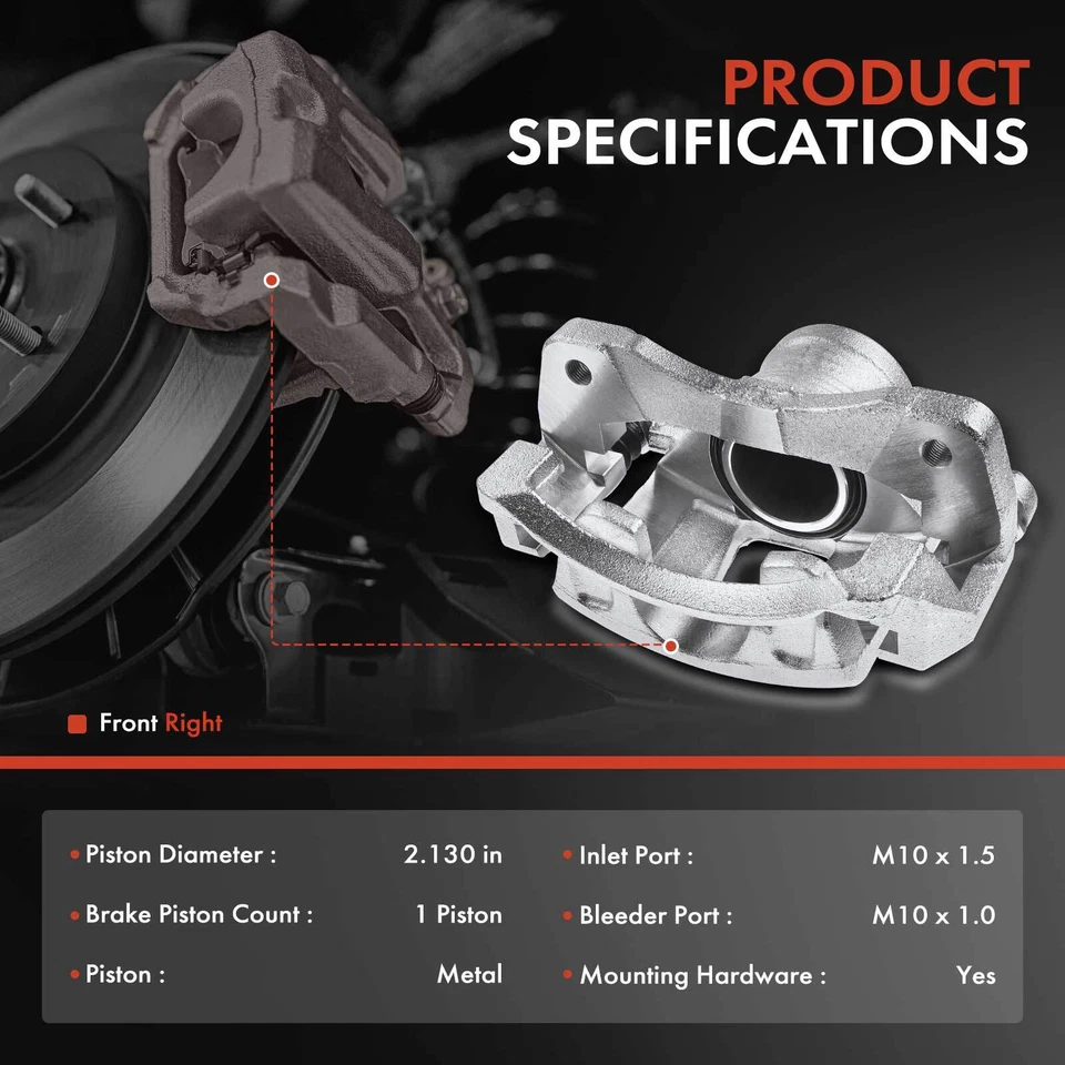 Pinza de freno delantera derecha con soporte para Chevrolet Aveo Pontiac G3 Wave Suzuki Foto 2 de 4