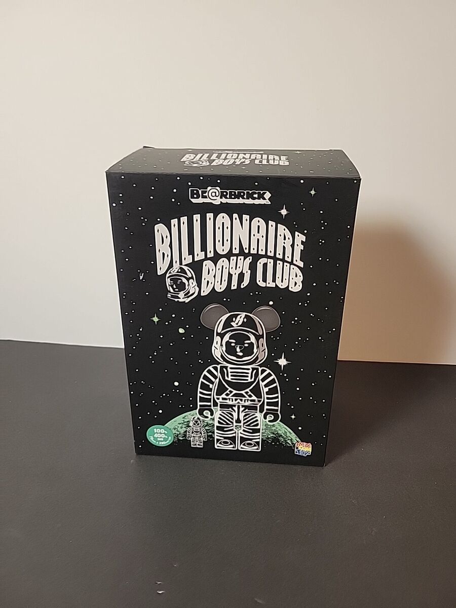 BEARBRICK BILLIONAIRE BOYS CLUB ASTRONAUT BLACK 100%&400 BEARBRICK BILLIONAIRE BOYS CLUB ASTRONAUT BLACK 100%&400